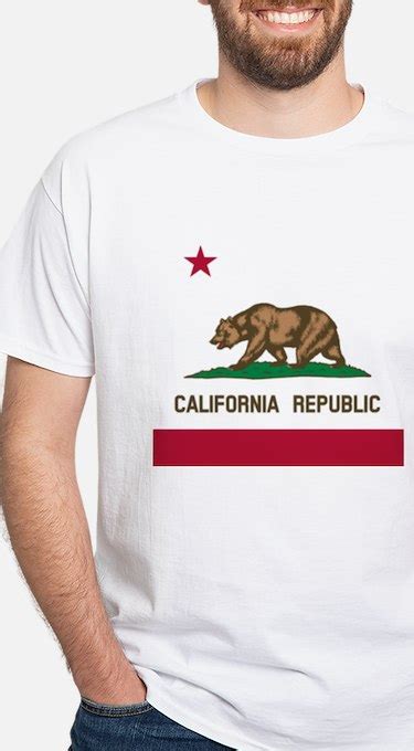 california bear flag t shirt